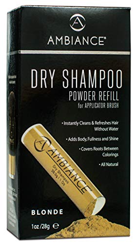 Ambiance Dry Shampoo3in1 Cleans Covers  Conceals Absorbs Oil to Refresh Hair Boosting Body  Shine Covers Roots  Gray Between Colorings Refill Only Blonde
